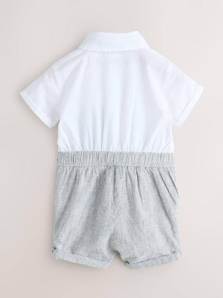 Baker by Ted Baker Textured Smart Romper - Image 2 of 5