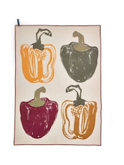 Purer Home X Eden Project Set of 2 Multi Peppers Double Oven Glove Tomatoes Tea Towel - Image 5 of 6