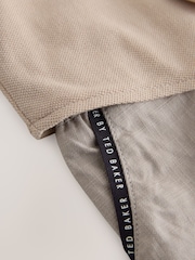 Baker by Ted Baker Stone Grandad Collar Smart Romper - Image 3 of 6