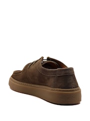 Off The Hook Green Els Suede Leather Casual Lace-Up Boat Shoes - Image 7 of 10