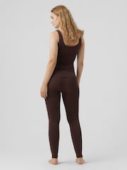 Mamalicious Brown Maternity Seamless Leggings - Image 2 of 4