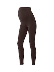 Mamalicious Brown Maternity Seamless Leggings - Image 4 of 4