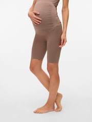 Mamalicious Grey Maternity Seamless Leggings - Image 1 of 4
