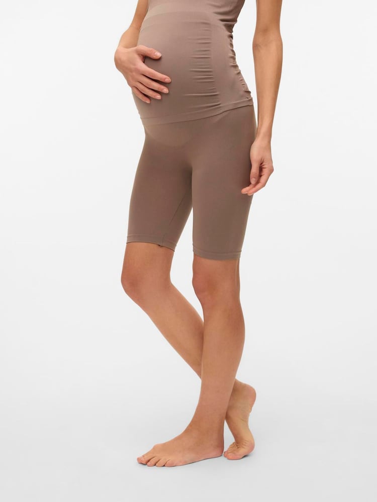Mamalicious Grey Maternity Seamless Leggings - Image 1 of 4