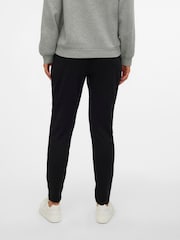 Mamalicious Black Maternity Drawstring Cuffed Casual Trousers - Image 2 of 4