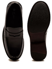 Off The Hook Monro Leather Penny Loafers Slip-On Shoes - Image 10 of 10