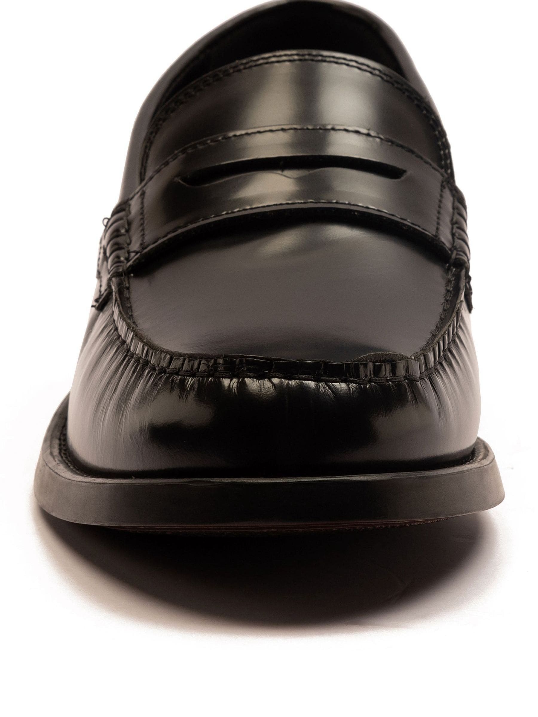 Buy Off The Hook Black Monro Loafer Formal Casual Slip-On Leather