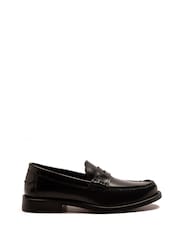 Off The Hook Monro Leather Penny Loafers Slip-On Shoes - Image 5 of 10