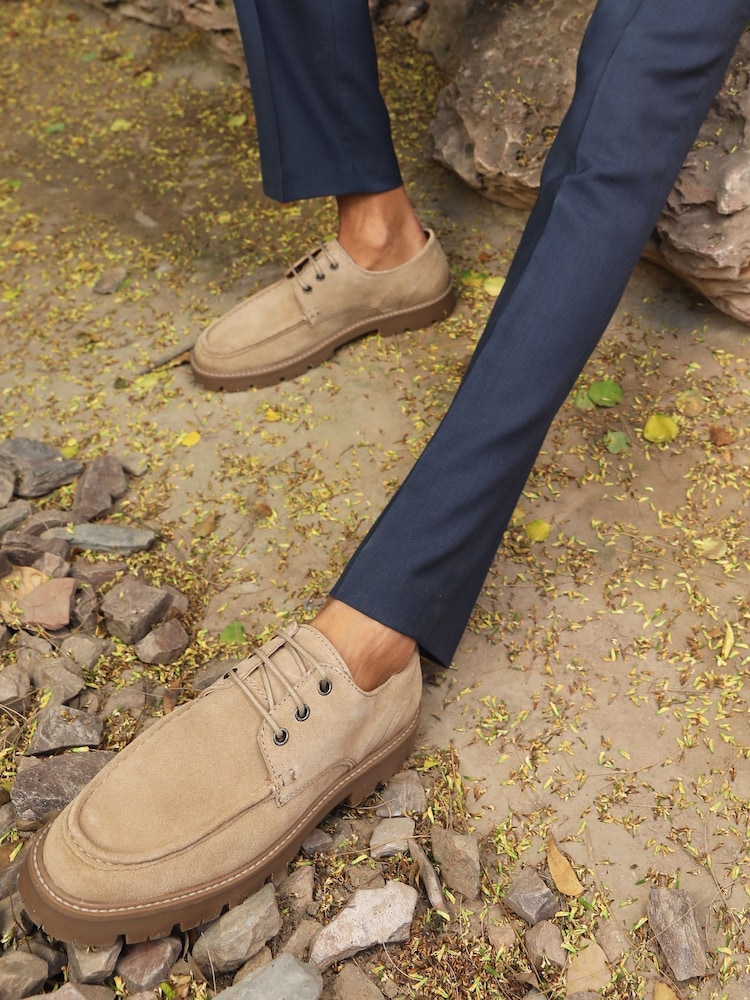 Off The Hook Light Brown Harvey Suede Leather Casual Lace-Up Boat Shoes - Image 2 of 10