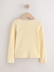 Yellow Long Sleeve Ribbed Cardigan (3-16yrs) - Image 8 of 10
