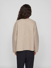 VILA Brown V-Neck Jacket - Image 3 of 6
