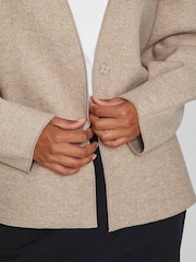 VILA Brown V-Neck Jacket - Image 4 of 6