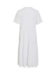VILA Embriodery V-Neck Tiered Midi Dress - Image 6 of 6