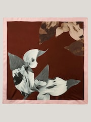 Jigsaw Red Future Botanic Scarf - Image 1 of 5
