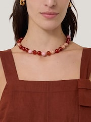 Jigsaw Mixed Bead Necklace - صورة 2 من 6