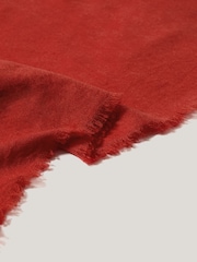 Jigsaw Red Wool Pashmina Scarf - Image 2 of 3