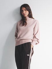 The Set Soft Pink/Black 2 Pack High Neck Cable Jumpers - Image 4 of 6