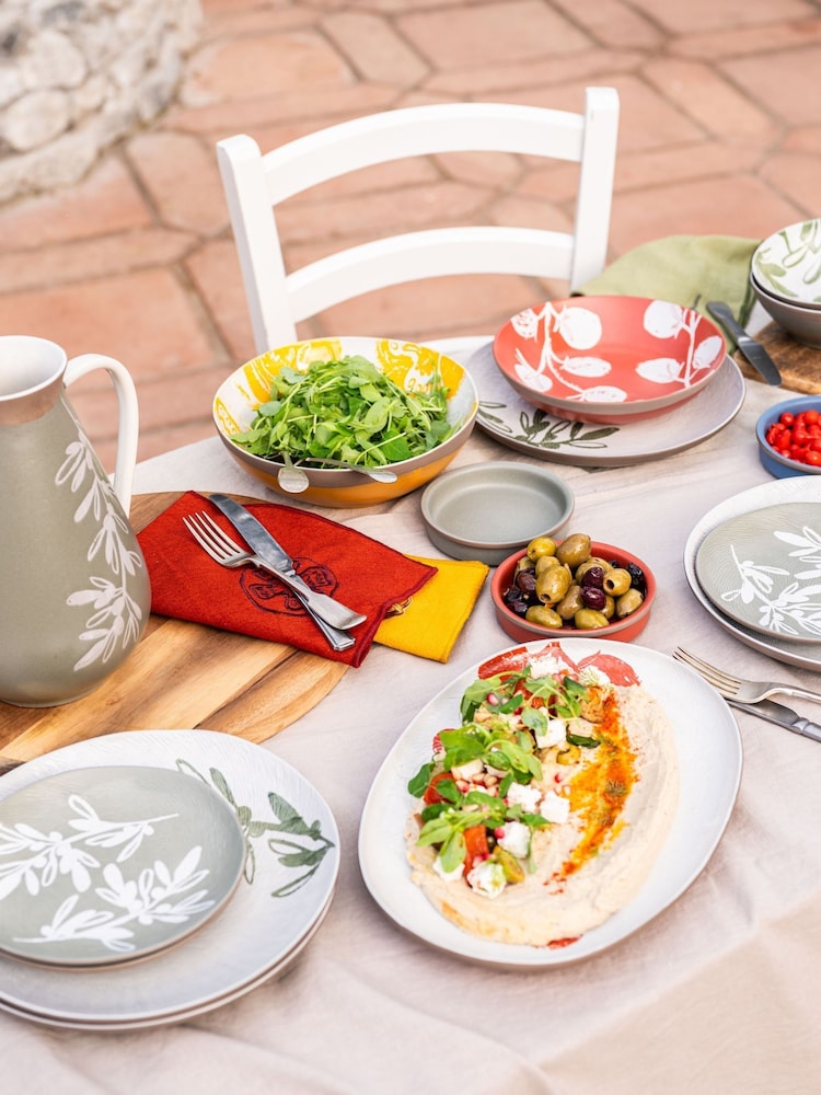 Purer Home X Eden Project Set of 4 Multi Embroidered Napkins - Image 1 of 6