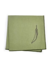 Purer Home X Eden Project Set of 4 Multi Embroidered Napkins - Image 6 of 6