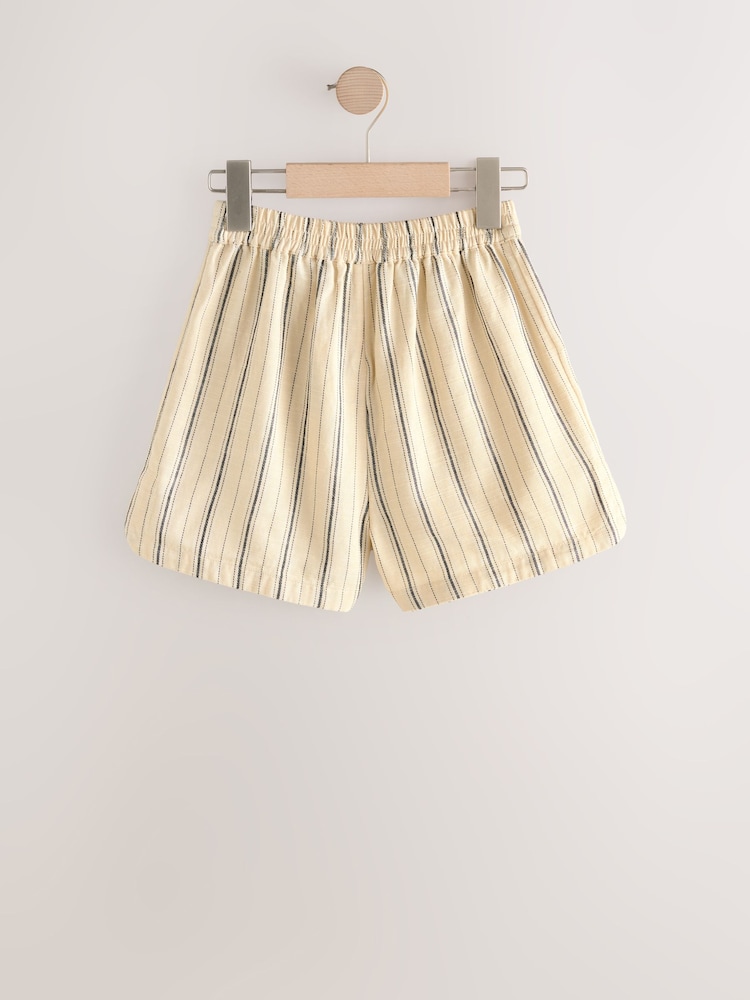 Neutral/Black Pull On Shorts (3-16yrs) - Image 2 of 4