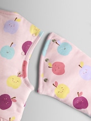JoJo Maman Bébé Pink Happy Apples 3.5 Tog Toddler Sleeping Bag - Image 4 of 4
