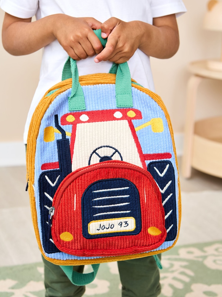 JoJo Maman Bébé Tractor Character Backpack - Image 2 of 8 JoJo Maman Bébé Tractor Character Backpack - Image 2 of 8