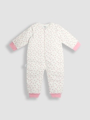 JoJo Maman Bébé Pink Floral 2.5 Tog Sleep Snuggler - Image 1 of 3