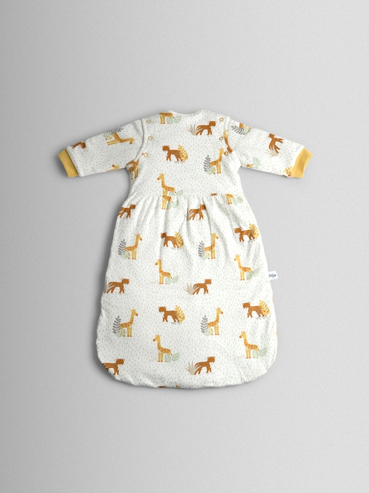 JoJo Maman Bébé Safari 2.5 Tog Sleeved Baby Sleeping Bag - Image 2 of 4 JoJo Maman Bébé Safari 2.5 Tog Sleeved Baby Sleeping Bag - Image 2 of 4