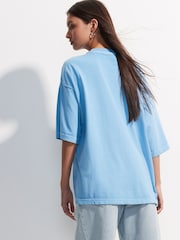 Blue Official Kendra Dandy Not Today Spray Novelty Graphic Print Crew Neck T-Shirt - Image 3 of 5