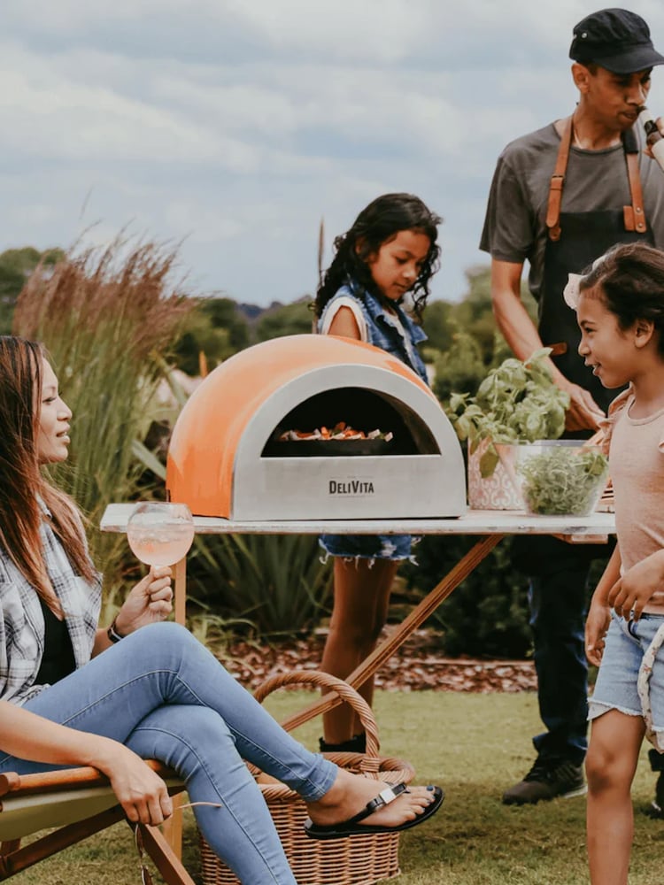 DeliVita Orange Blaze Wood Fired Oven - Image 1 of 5