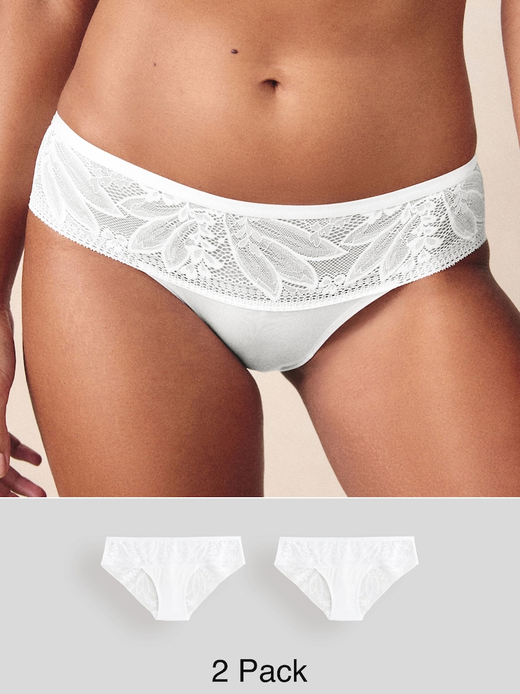 Bela - Lace & Microfibre Knickers 2 Pack - Slika 1 iz 13 Bela - Lace & Microfibre Knickers 2 Pack - Slika 1 iz 13