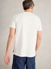 White Stuff Abersoch Fishes Graphic 100% Cotton T-Shirt - Slika 3 iz 6
