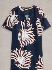 White Stuff Blue June 100% Linen Dress - Image 6 of 6