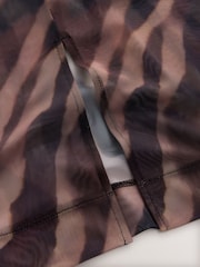 Zebra Mesh Midi Pencil Skirt - Image 7 of 7