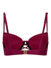 Hunkemöller Red Marrakech Padded Underwired Bikini Top - Image 5 of 5