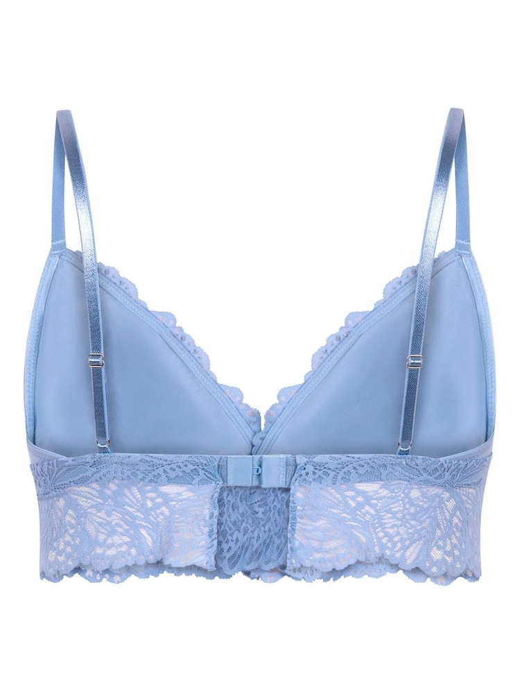 Hunkemöller Posie Triangle Blue Bralette - Image 5 of 5
