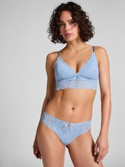 Hunkemöller Blue Posie Thong - Image 2 of 5