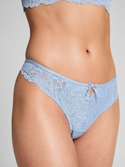 Hunkemöller Blue Posie Thong - Image 3 of 5