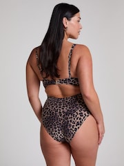 Hunkemöller Luxe Animalia Shaping Brown Bathingsuit - Image 2 of 5