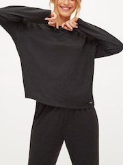 KBX Black Marie Brushed Long-Sleeve Top - Image 1 of 4