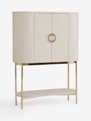 Light Natural Mia Marquetry Drinks Cabinet - Image 10 of 10