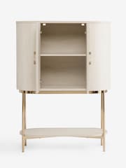 Light Natural Mia Marquetry Drinks Cabinet - Image 8 of 10