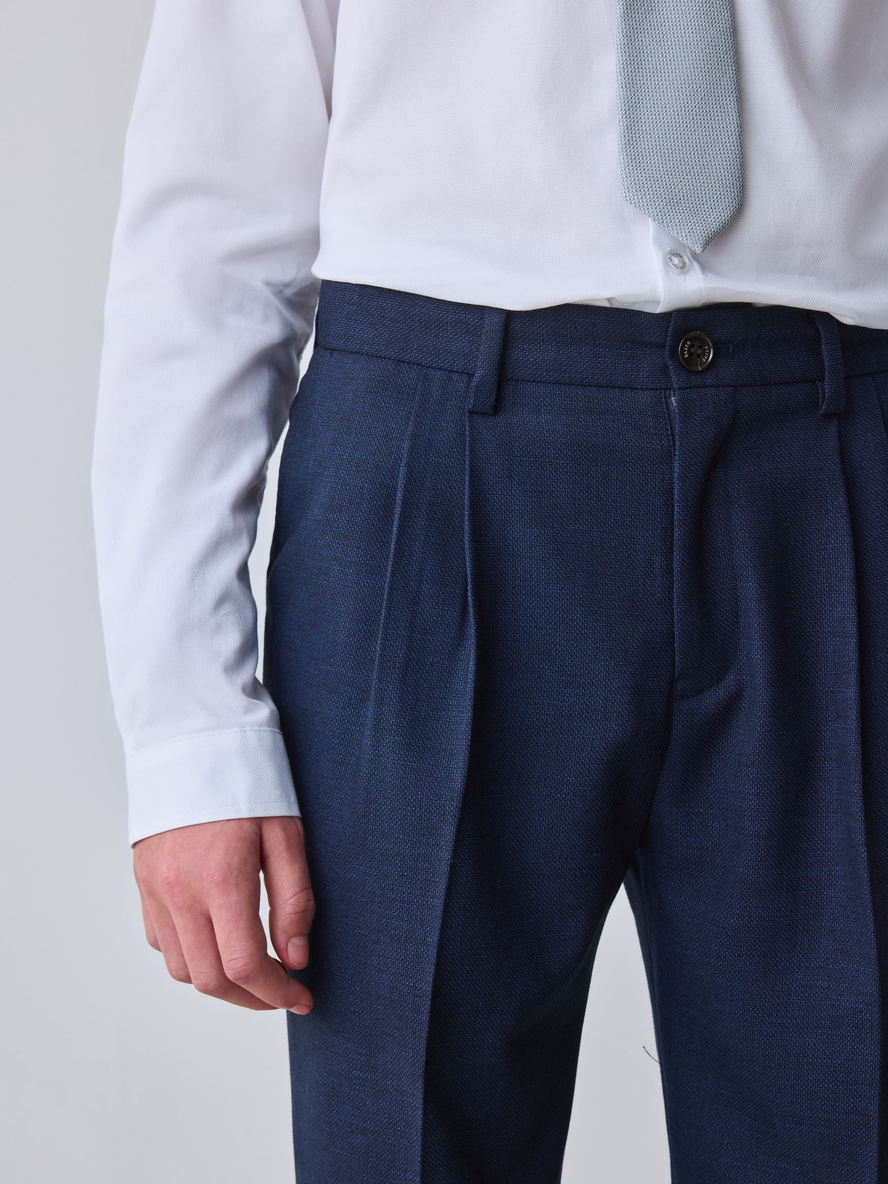 Next：日本 ネイビー ブルー - Baker by Ted Baker スーツ パンツ from