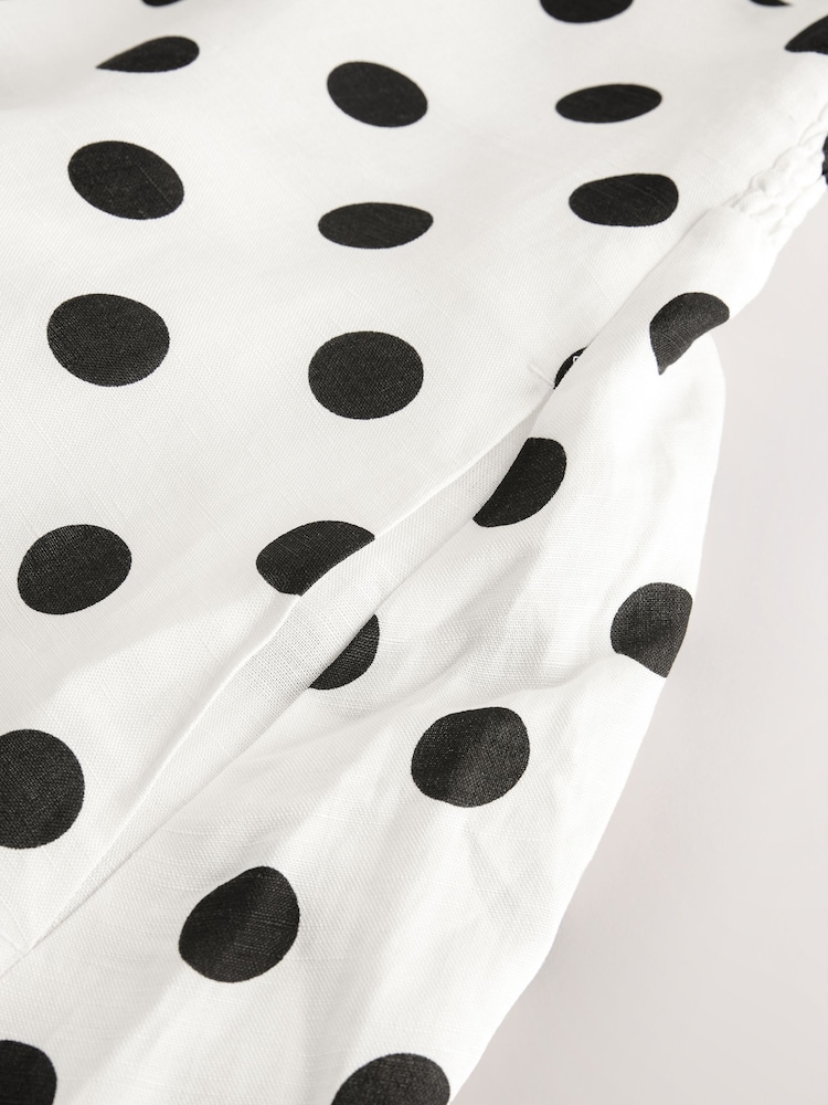 Negro/lunares blancos - Square Neck Cami Midi Dress - Imagen 5 de 5