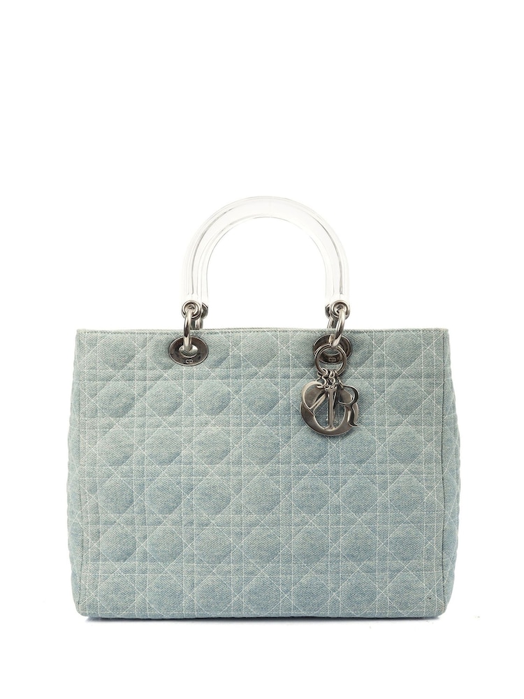 Christian Dior Denim Lady Dior - Large Tote - Image 1 of 7