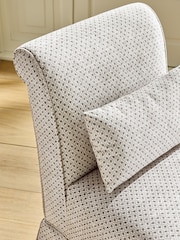 Laura Ashley Knellbank Geo Natural and Fern Brancaster Accent Chair - Image 2 of 7