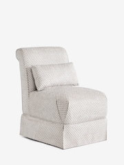 Laura Ashley Knellbank Geo Natural and Fern Brancaster Accent Chair - Image 4 of 7