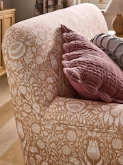 Laura Ashley Ashstead Damask Plaster Natural Small Clipsham 2 Seater Sofa - Image 4 of 9