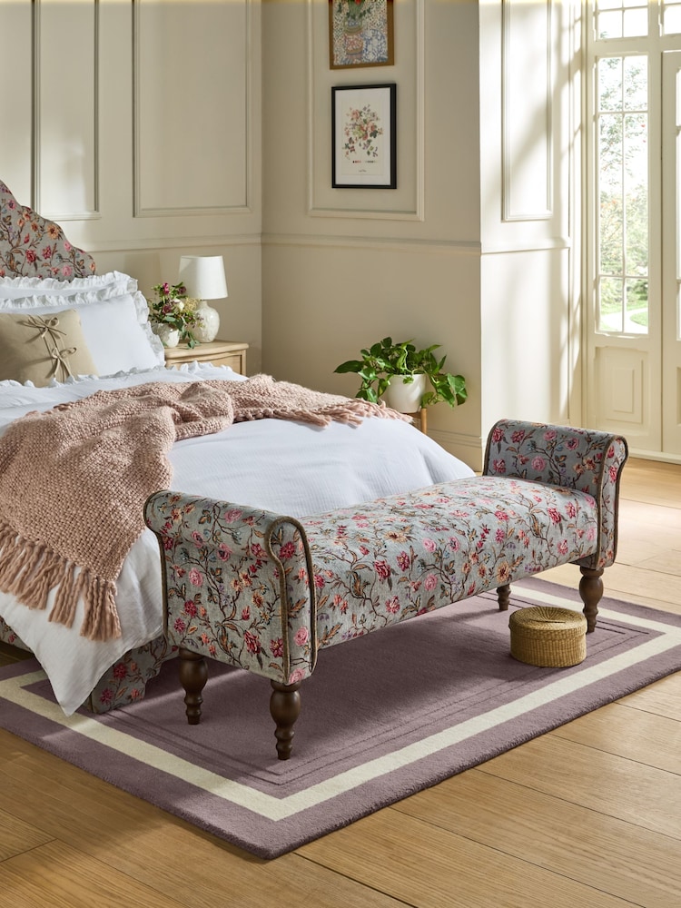 Laura Ashley Lingmell Trail Antigue Green Calver Bench - Image 1 of 6