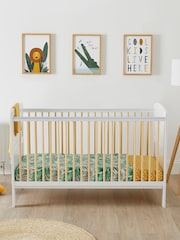 Ickle Bubba Scandi White Coleby Scandi Cot Bed - Image 1 of 6